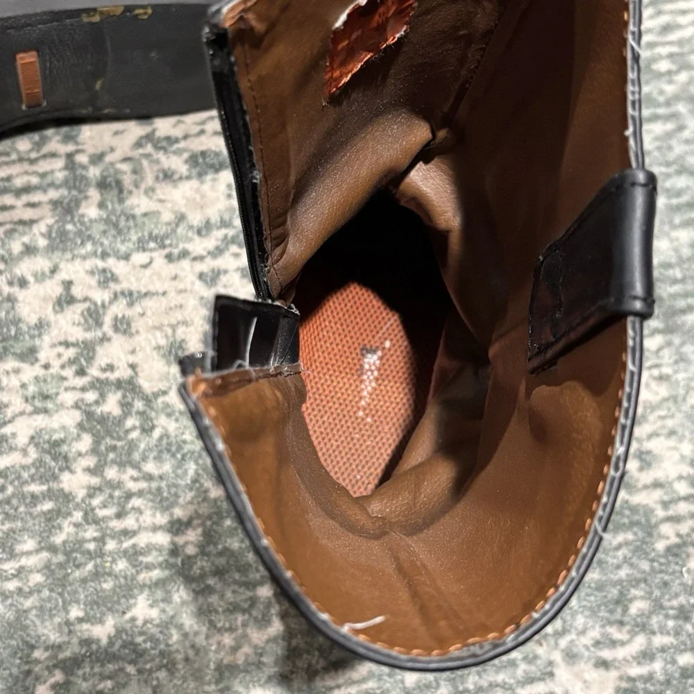 vintage-style Harley-Davidson Men's Iroquois Hi Inside Zip Biker Boot 8.5